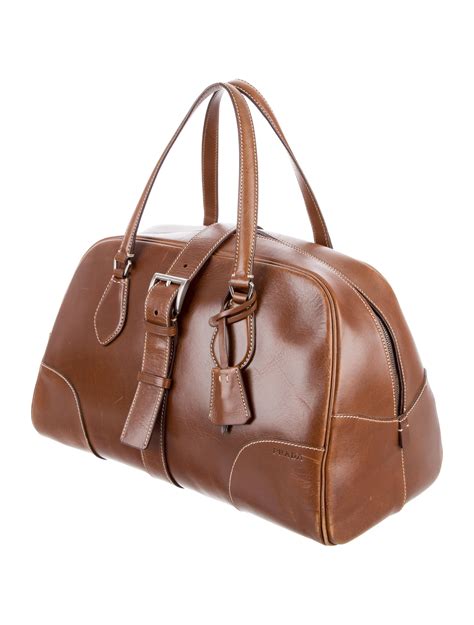 prada bowler bag leather